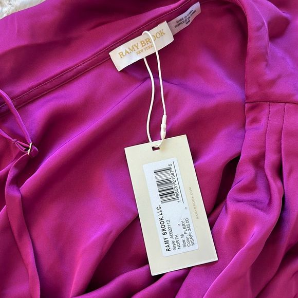 Ramy Brook North One Shoulder Top in Plumberry Size M - Picture 4 of 7